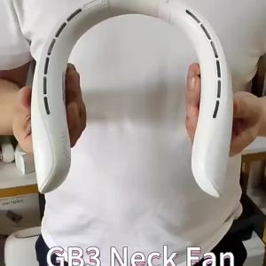 Portable Neck Fan Mini Air Conditioner Cooler Bladeless Fan USB Rechargeable Hanging Cooling Heating Wearable Fans