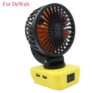 Tool Parts For DeWalt For Milwaukee For M18 For Ryobi 18V Li-ion Battery Electric Fan USB Mobile Phone Charger Power Bank DCB200