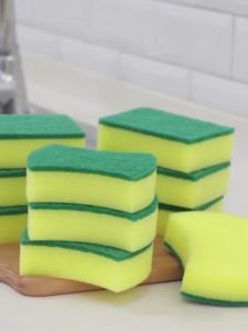 SPONGE Scouring Pad MR.HE - (1pcs): A Durable Scrubbing Pad for Effective Kitchen Cleaning