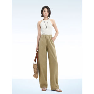 HIPPIE MISS | Boho Summer Womens Tencel Linen Loose Wide Leg Pants