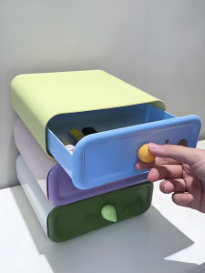 Attractive Desktop Organizer Box Drawer Cosmetic Storage Rack Office Storage Box Selective Quality Japanese Style Plastic Divided Cover