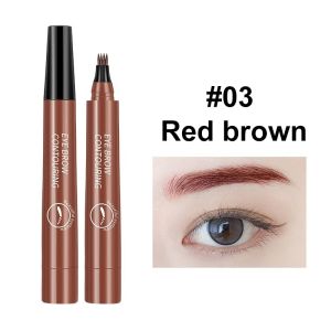 4 Point Eyebrow Pencil 5 Colors Long-lasting Non-smudged Waterproof Liquid Black High Quality Eyebrow Pencil Makeup for Women