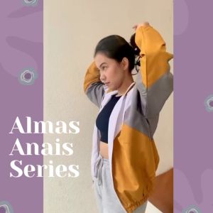 Jaket Parasut Hoodie Wanita - Almas Jaket Mustard