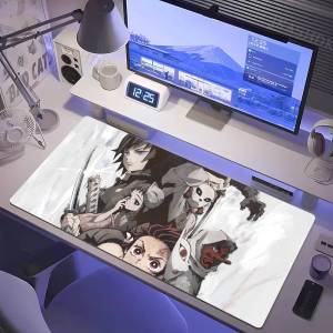 Bandai | Demon Slayer Shinobu Anime Gaming Mouse Pad Large Rubber Keyboard Desk Mat With 2MM Stitched Edge Design