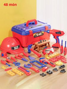 Bộ Đồ Chơi Dụng Cụ Dành Cho Trẻ Em Mô Phỏng Máy Khoan Điện & Nền Tảng Sửa Chữa Bộ Đồ Chơi Lắp Ráp Vít Dành Cho Bé Trai Dành Cho Lứa Tuổi Từ 3-12