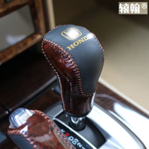 ปลอกหุ้มเกียร์หนังแท้สำหรับ Honda Accord 8 ปี 2008-2013 ปลอกหุ้มเกียร์แบบหนังแท้สำหรับตกแต่งภายในรถ