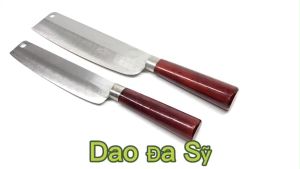 Dao thép trắng không rỉ siêu bén bền đẹp dùng để thái rau củ quả chuyên nghiệp - Thương hiệu Đa sỹ HokitStore