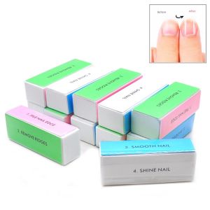 5pcs Colorful Buffing Block 4 Way Nail Buffer Block Shine Polisher Nail Buffing File Manicure Sanding Nail Art Tools Kit