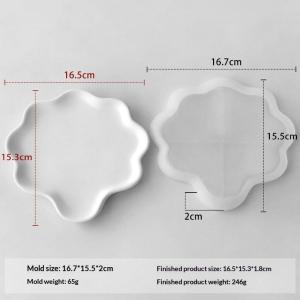EELHOE | Cloud Coaster Irregular Flower Tray Silicone Mold Non-Toxic Non-Stick Reusable for DIY Epoxy Resin Art Home Decor Supplies