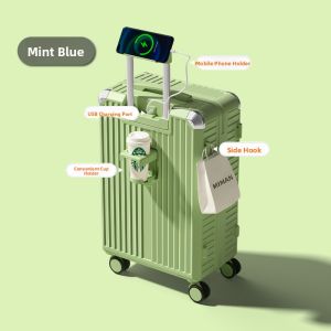 MIMANI | Travel Luggage 20in Large Capacity Durable Password Lock Suitcase