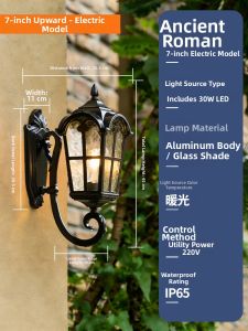 MARTINI | Waterproof Outdoor Solar Wall Light