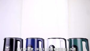【Malaysia Plug】3L Kettle Electric 304 Stainless Steel Household 1500W High Power Portable Kettle Double-layer Anti-ironing Kettle Automatic Power Off Anti-dry Heater Kettle Pemanas air Panas 熱水壺