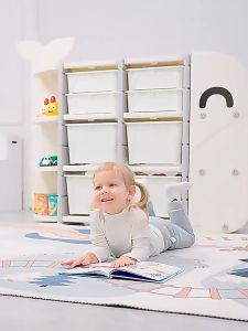 ชั้นวางของ กล่องเก็บของ ตู้เสื้อผ้า และกล่องเก็บของเล่นเด็ก ชั้นเก็บของเด็ก