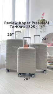 Koper President 2325 Series 20 24 28 Inch TSA Double Zipper Ringan Anti Pecah