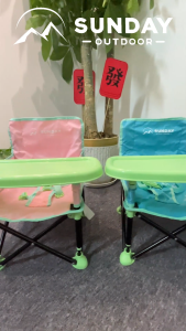 Sunday Outdoor Folding Baby Seat Booster High Chair for Dining Table with Tray For 6 Mos - 3 Yrs
