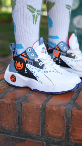 2pcs Fashion Trend Basketball Shoes Buy1 Take 1 Kids Casual Running Sports Shoes