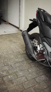 NSA EXHAUST COVER CARBON SERIES | VARIO 125 / 150 MUFFLER HEAT GUARD