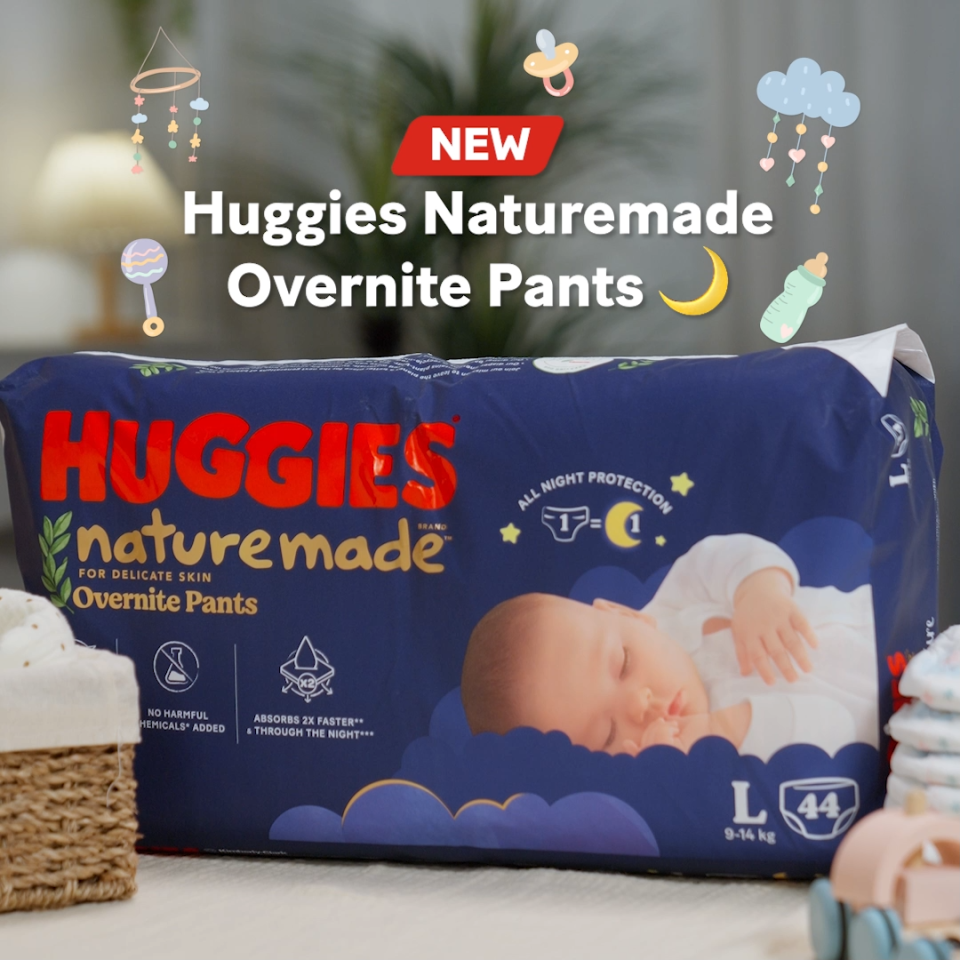 Huggies Naturemade Overnite XL Pants Case 38s x 2