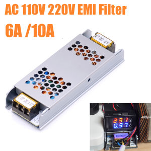 6A 10A AC 110V 220V EMI Filter 4-level Electromagnetic Interference Suppressor Power Audio Amplifier Purifier computer filterin