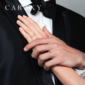 CARAXY | White Gold & Silver Diamond Engagement Rings for Wedding