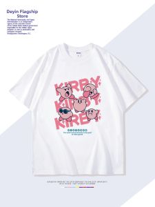 DIEYIN | Anime Crossover Star Kirby Print Loose Fit T-Shirt