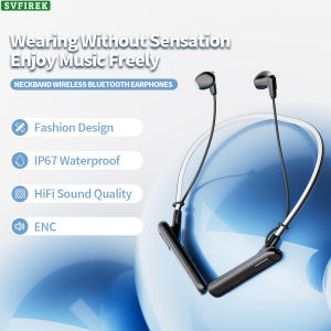 IP67 Waterproof Bluetooth Earphone Wireless Earphones 9D Stereo Sound Headphone ENC Dual-mark Call Noise Reduction Headphones  Long Battery Life Headset with IP67 Water and Sweat Resistant