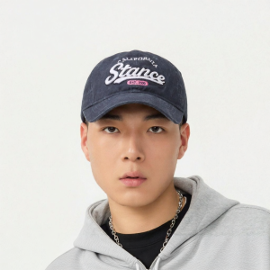 Stance | Retro Letter Embroidery Face-Slimming Cap