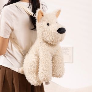 25 ซม./45 ซม.Westie สุนัข Plush สลิงกระเป๋า-น่ารักลูกสุนัขไหล่กระเป๋าตุ๊กตาสัตว์กระเป๋าสําหรับคนรักเด็กวันเกิดคริสต์มาส...