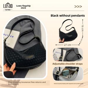 LUSUO | Hot New Dumpling Bag Portable and Versatile Womens Crossbody Bag