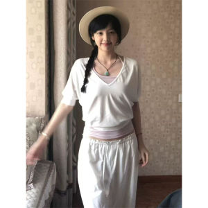Korean Vintage Striped Slim Fit T-Shirt Cover