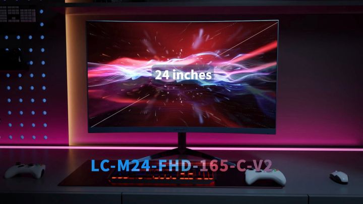LC-POWER 24 Inches VA 165Hz HDMI+DP Curved Monitor Full HD