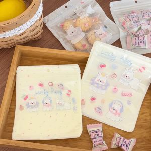 ถุงใสลายลูกสุนัขน่ารัก 10 ชิ้น ถุงของขวัญแบบปิดผนึกเอง ถุงใส่เครื่องประดับ ถุงเก็บของ