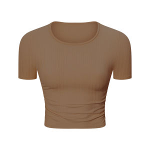 Nu-1Plus Series Sporty T-Shirt Elastic Fitness Yoga Short Sleeve Womens Sensation Workout Clothing Casual Sports Top