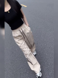 Quần Dài Ống Rộng Thời Trang Thường Ngày Cho Nữ Cạp Cao Mùa Hè Quần Dài Ống Đứng Ôm Sát Quần Ống Rộng Thanh Lịch