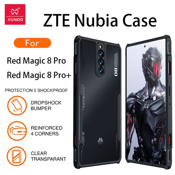 Case for Red Magic 8 8S Pro Reinforced Corners Shockproof Clear Ring Holder  Cover for ZTE