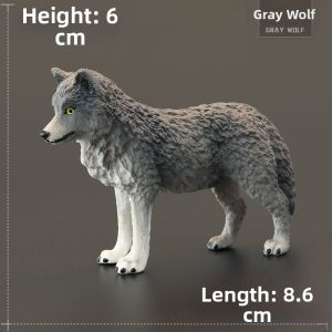 MENGSILE | Realistic Wildlife Animal Toys Arctic Wolf Educational Gift