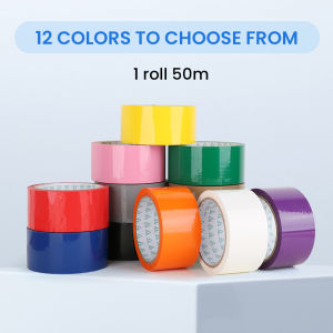 50M×48mm48U1 piece of colored BOPP adhesive tape for packaging dust and hair prevention suitable for factories/homes/schools