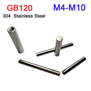 2/3/5Pcs M4 M5 M6 M8 M10 GB120 304 Stainless Steel Molding Embedded Internal Thread Bearing Cylindrical Roll Blind Dowel Pin