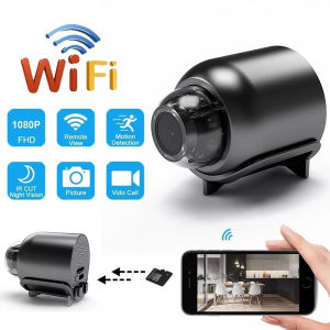 Tommjerry Kamera Pengintai Mini WIFI Hidden Spy Camera HD CCTV Mini Cam Simpan video Pemantauan Jarak Jauh Tersembunyi Kamera Pengintai Mini Baterai Camera