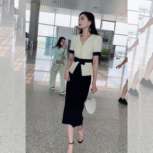 QFN | Professional Elegant Suit For Women Summer 2 Piece Set