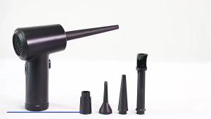 Compressed Air Duster for Computers Protable Cordless Air Blower Computer Cleaning with LED Light for PC Keyboard Crumbs Car