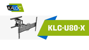 KALOC U80 40"-80" FULL MOTION 90° DEGREE ROTATE LANDSCAPE PORTRAIT ADJUSTABLE VERTICAL WALL MOUNT TV