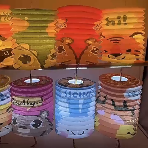 New Item!!!【12-PCS】Mid-Autumn Festival Paper Lantern DengLong 中秋传统纸灯笼 Kids Chinese Lantern Colorful Paper Lantern 中秋传统灯笼 1939