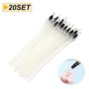 other | 20Pcs Dentistry Oral Instrument Dental Disposable Saliva Ejector Aspirator Suction Pre-Bent Tips with Syring Needle Tip