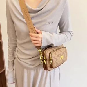 2026 Elegant Fashion Circular Pattern Crossbody Shoulder Bag Retro Adjustable Strap Bag For Spring Summer Daily Work Social