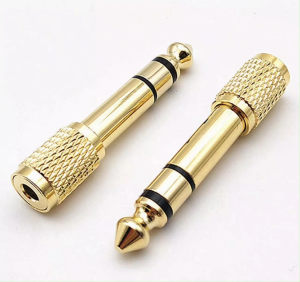 หัวแปลงแจ็คหูฟัง เป็นไมค์โครโฟนใหญ่ Jack Converter Adapter 3.5mm to 6.35mm (1pcs)