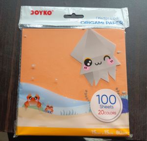 KERTAS ORIGAMI UKURAN 15X15 CM MEREK JOYKO DUA SISI