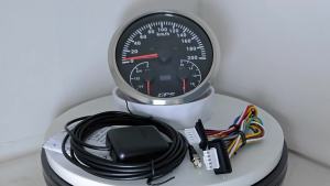 110mm 3in1 Multifunction Gauge 0-120 0-200 KMH MPH GPS Speedometer with Fuel Level Voltmeter 7 Colors Backlight for Auto VAN ATV