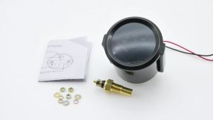 Universal 12V LED Car Boost/Water Temp/Oil Temp/Oil Press/Voltage Smoke Len Tachometer with White LED Light 52MM Sensor1/8NPT