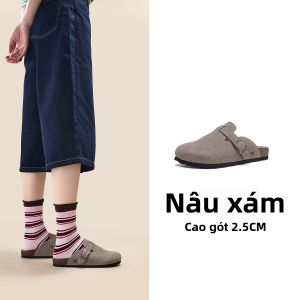 Semir | Guốc Mule Nữ Đầu Hở Gót Dày Thu 2026 Mới